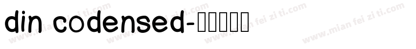 din codensed字体转换